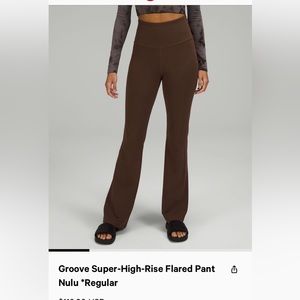 Lululemon Nulu Groove Super High-Rise Flared Pant 6 Tall 34 inseam